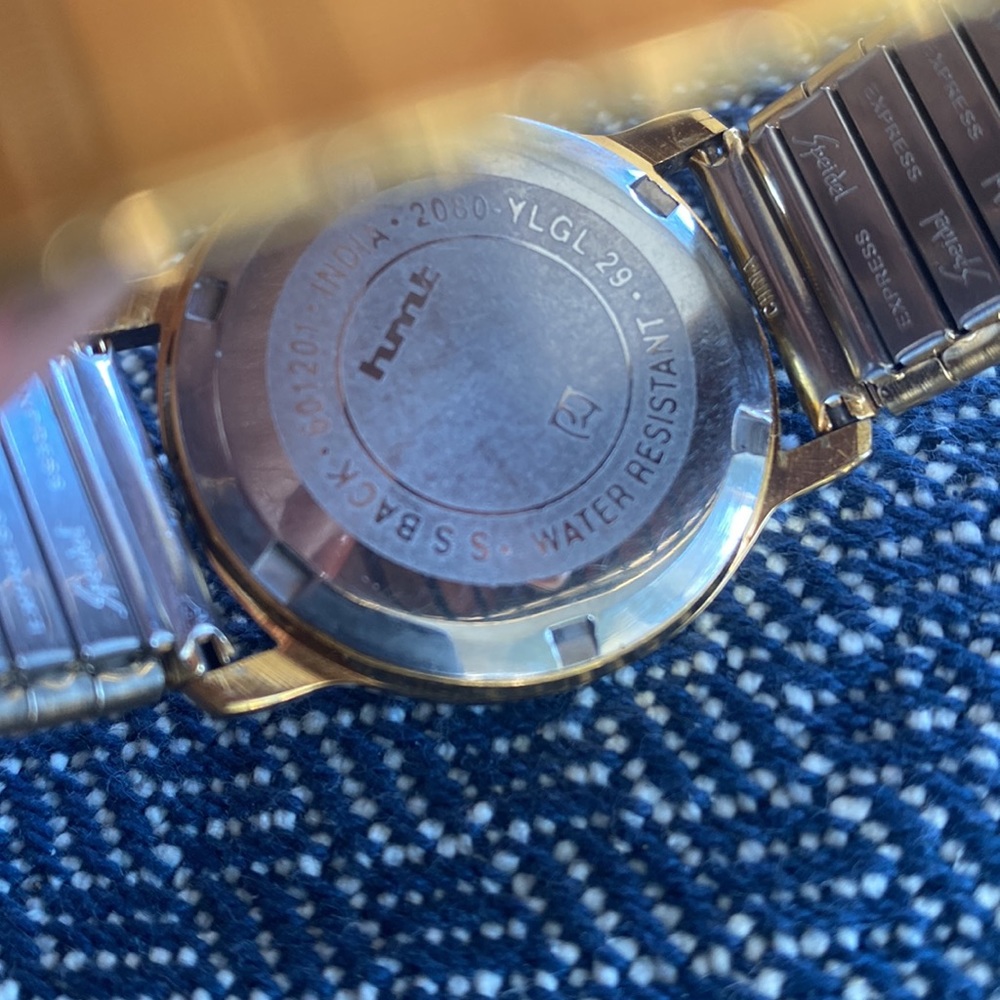 HMT stainless steel men’s gold watch - Picture 3 of 3